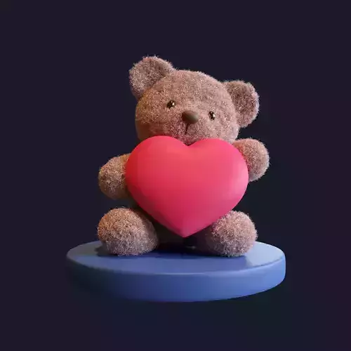 Teddy bear with heart