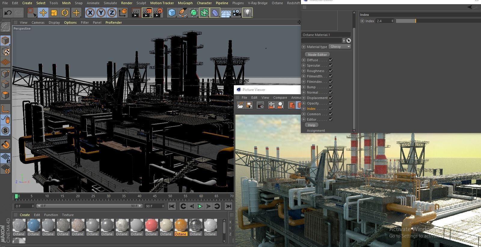 Oil Platform 3D model_6
