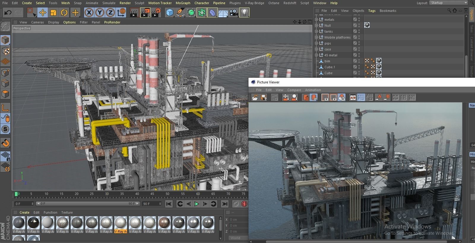 Oil Platform 3D model_5