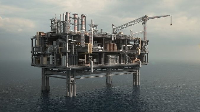 Oil Platform 3D model