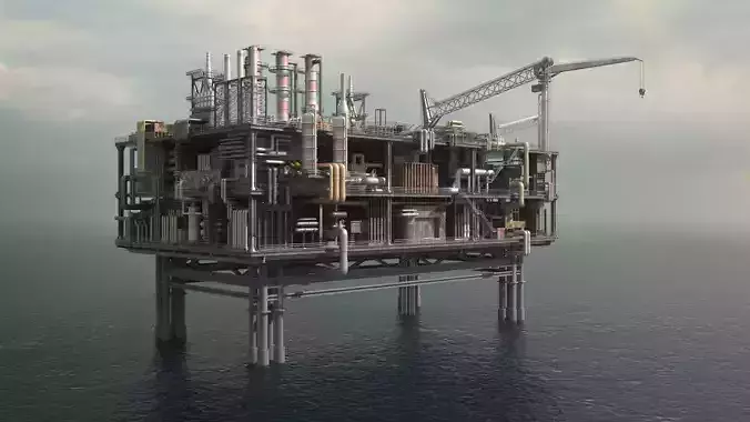 Oil Platform 3D model
