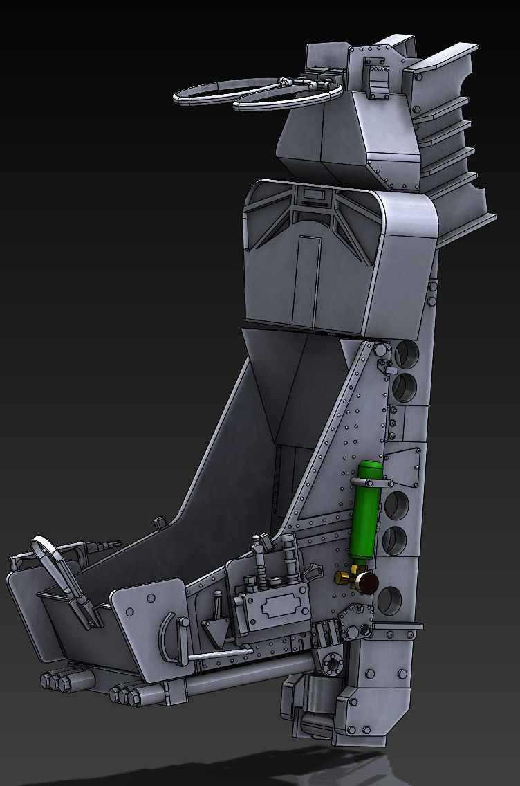 F104 Starfighter internal cockpit Stl files only 3D print model_17