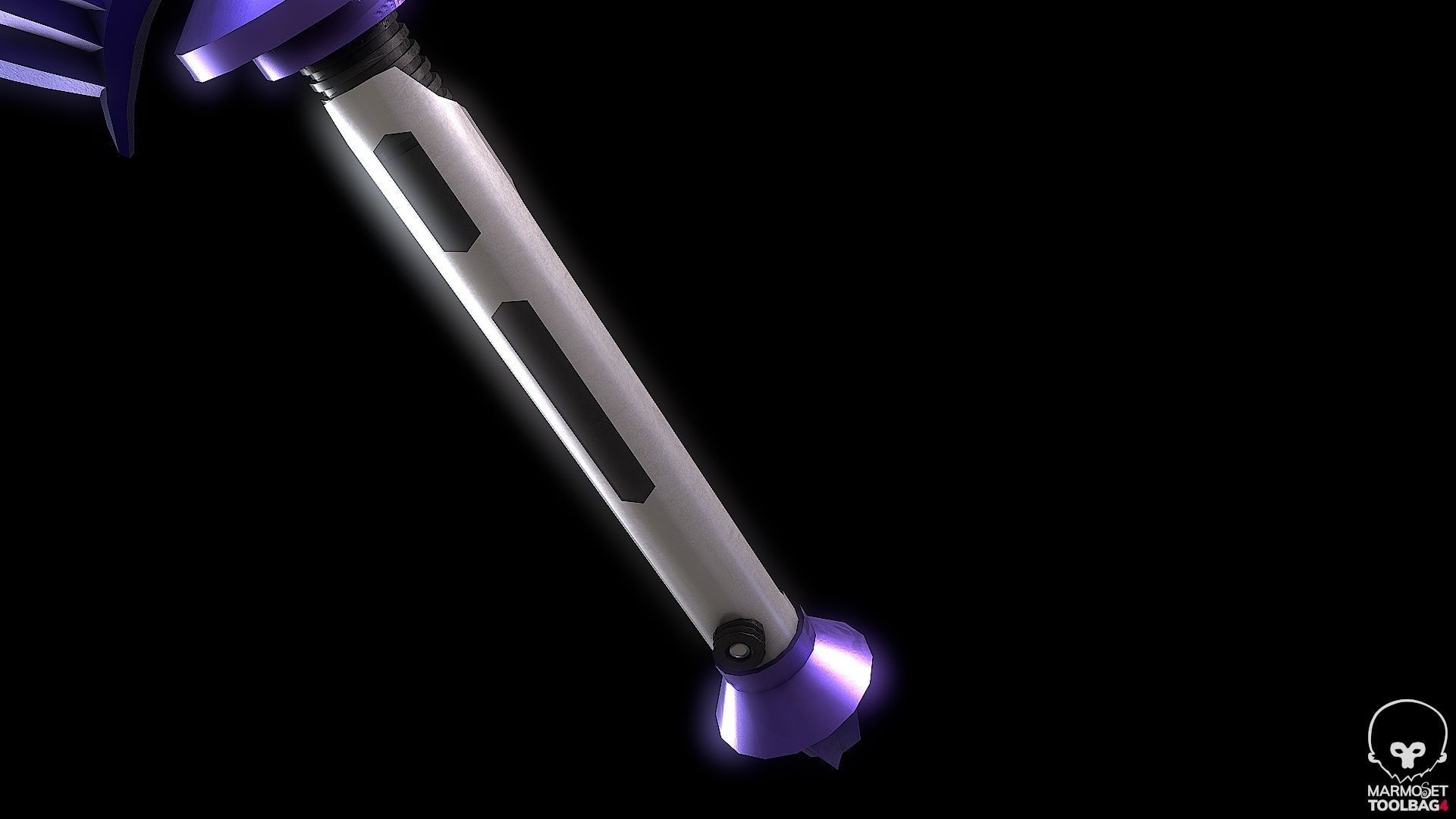 Lightsaber Master Sword Low-poly 3D model_9