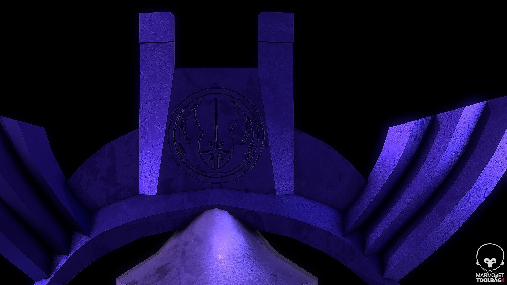 Lightsaber Master Sword Low-poly 3D model_8