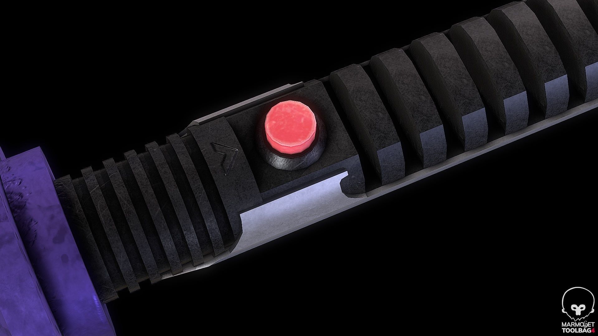 Lightsaber Master Sword Low-poly 3D model_7