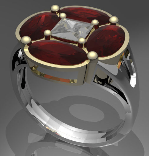 Rendering  Anelli Free 3D model_1