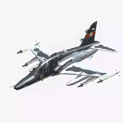 BAE Hawk 127 Royal Australian Air Force Low-poly 3D model