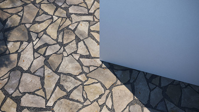 Crazy stone pavement with dirt Texture