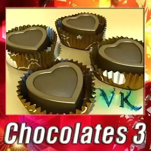 Chocolate Candy Heart Shaped