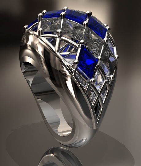 Rendering Anello D Free 3D model_4