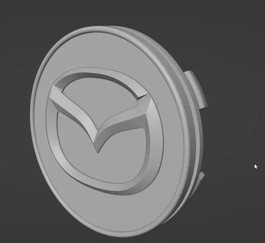 Wheel Cup Mazda for Car 3D print model