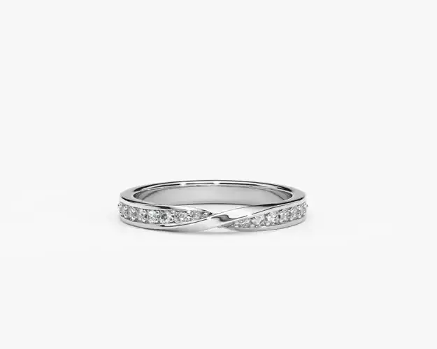 ZDR0148 wedding band with diamonds