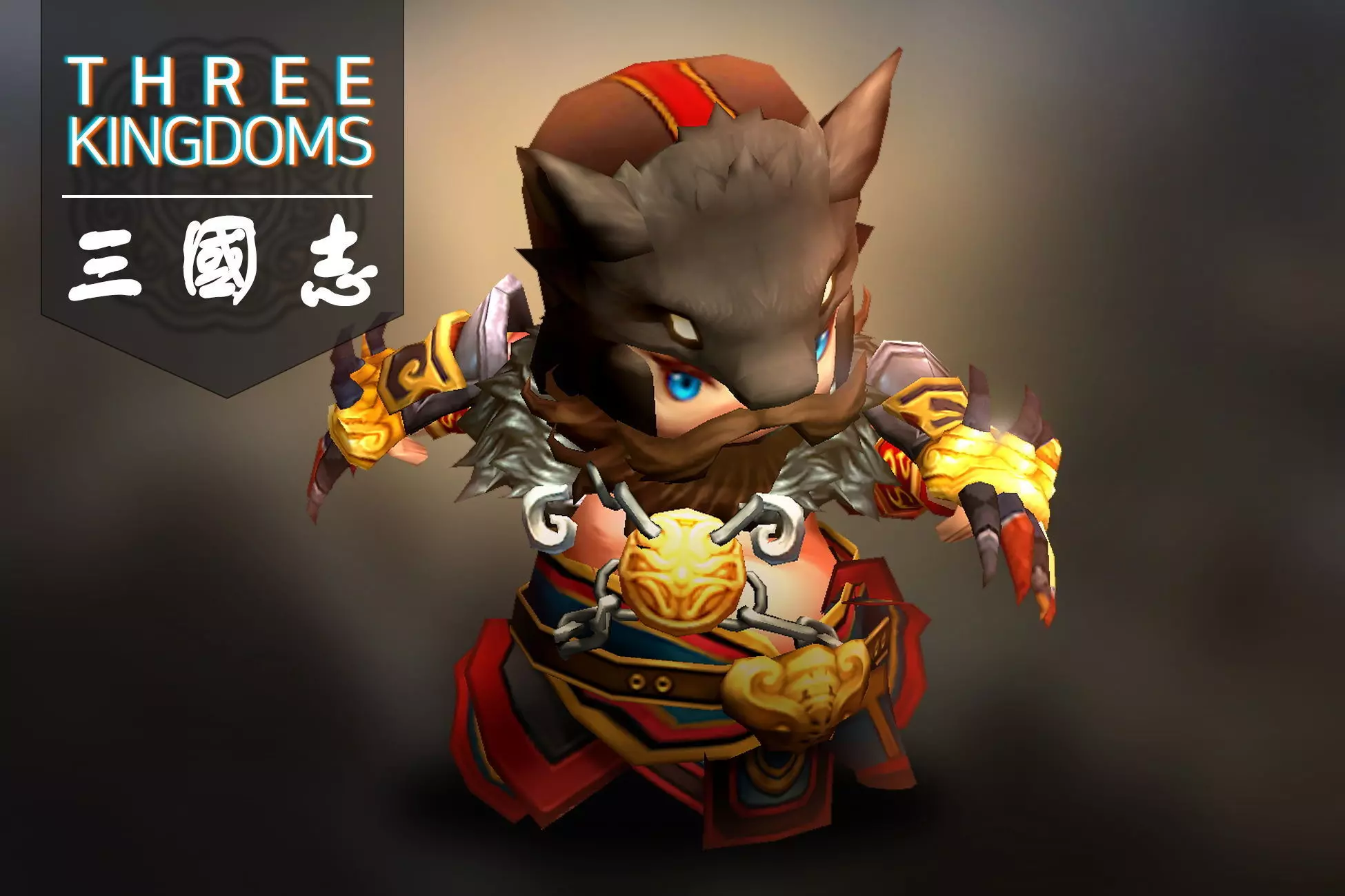 Three kingdoms - Additional Hero Samsibo Low-poly 3D model_0