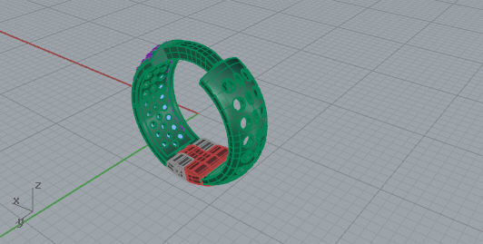 Orecchino modello D Free 3D model_5