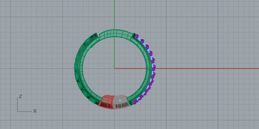 Orecchino modello D Free 3D model_2