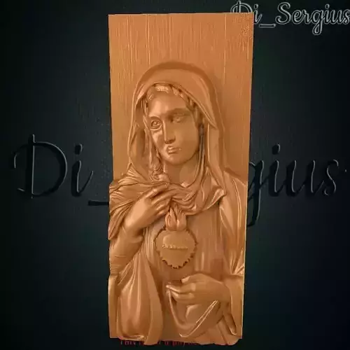 Saint Mary 3D STL Model