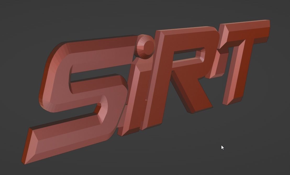 SIR-t nameplate for car 3d print 3D print model_2