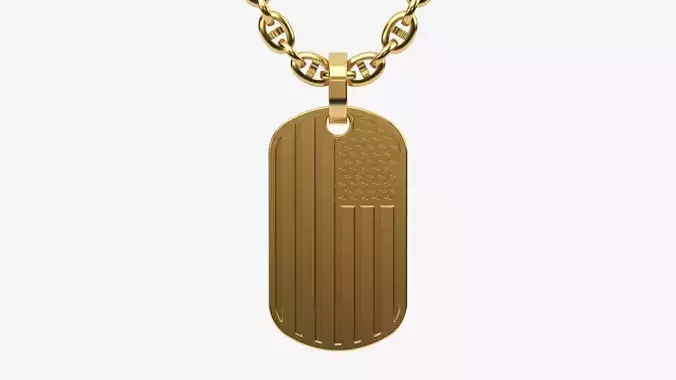 TAG pendant Version 6 USA flag