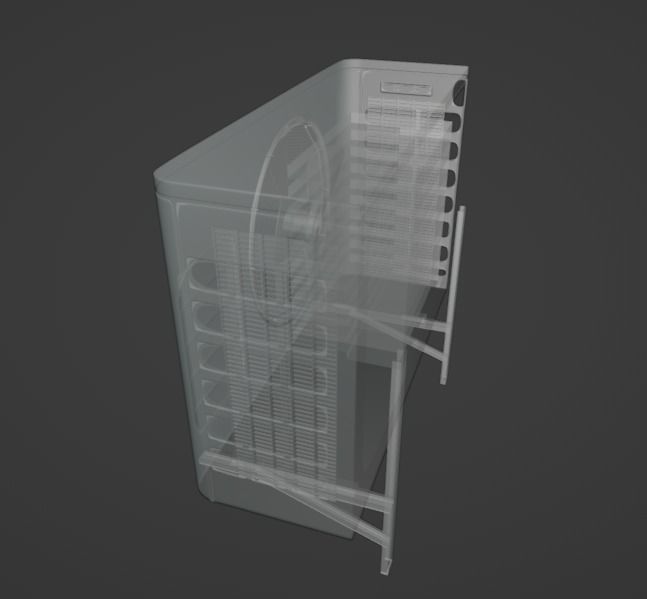 Air Conditioning Unit Old 3D model_3