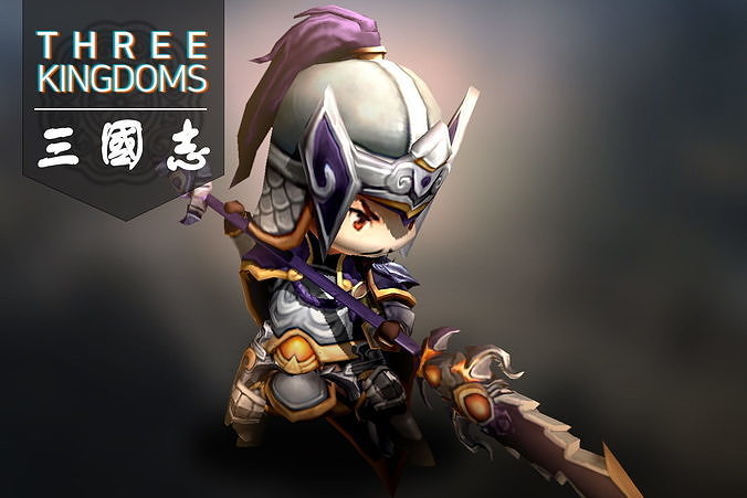 Three kingdoms - Additional Hero Osibee Low-poly 3D model