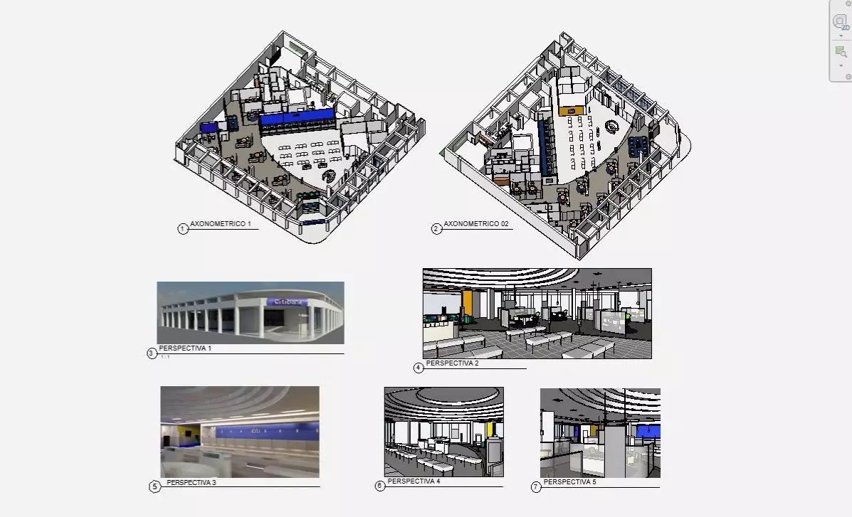 branch Bank compelete revit project 3D model
