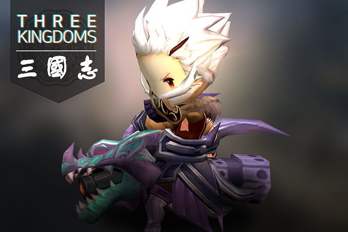 Three kingdoms - Additional Hero Osib Yug Low-poly 3D model