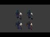 Three kingdoms - Additional Hero Osib Yug Low-poly 3D model_1