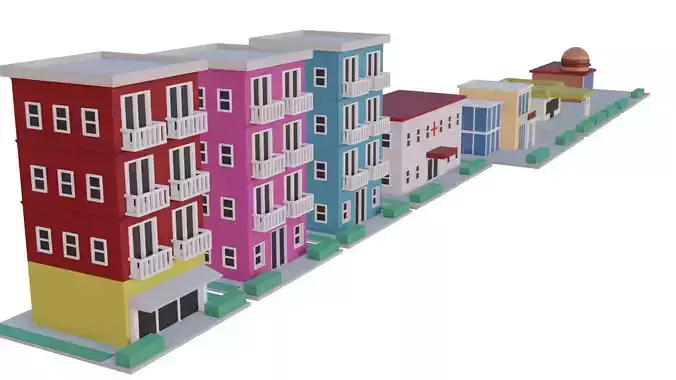 Low Poly City Mini Pack
