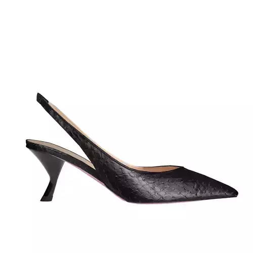 Shoes leather slingback pumps