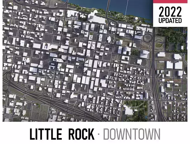Little Rock Low-poly 3D model