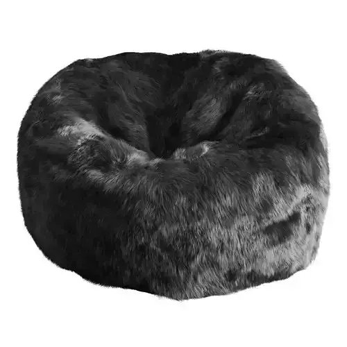 Bean bag gray fur
