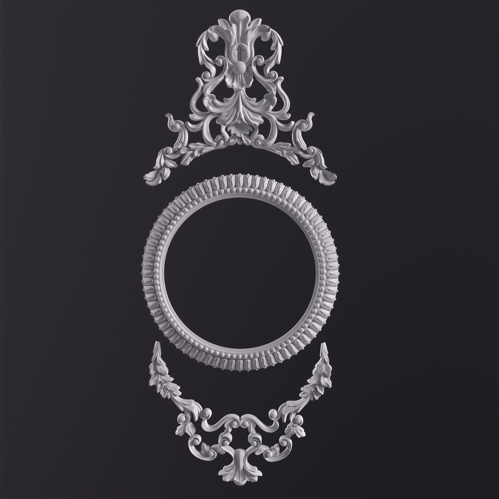 3D ornaments and carving  3D print model_2