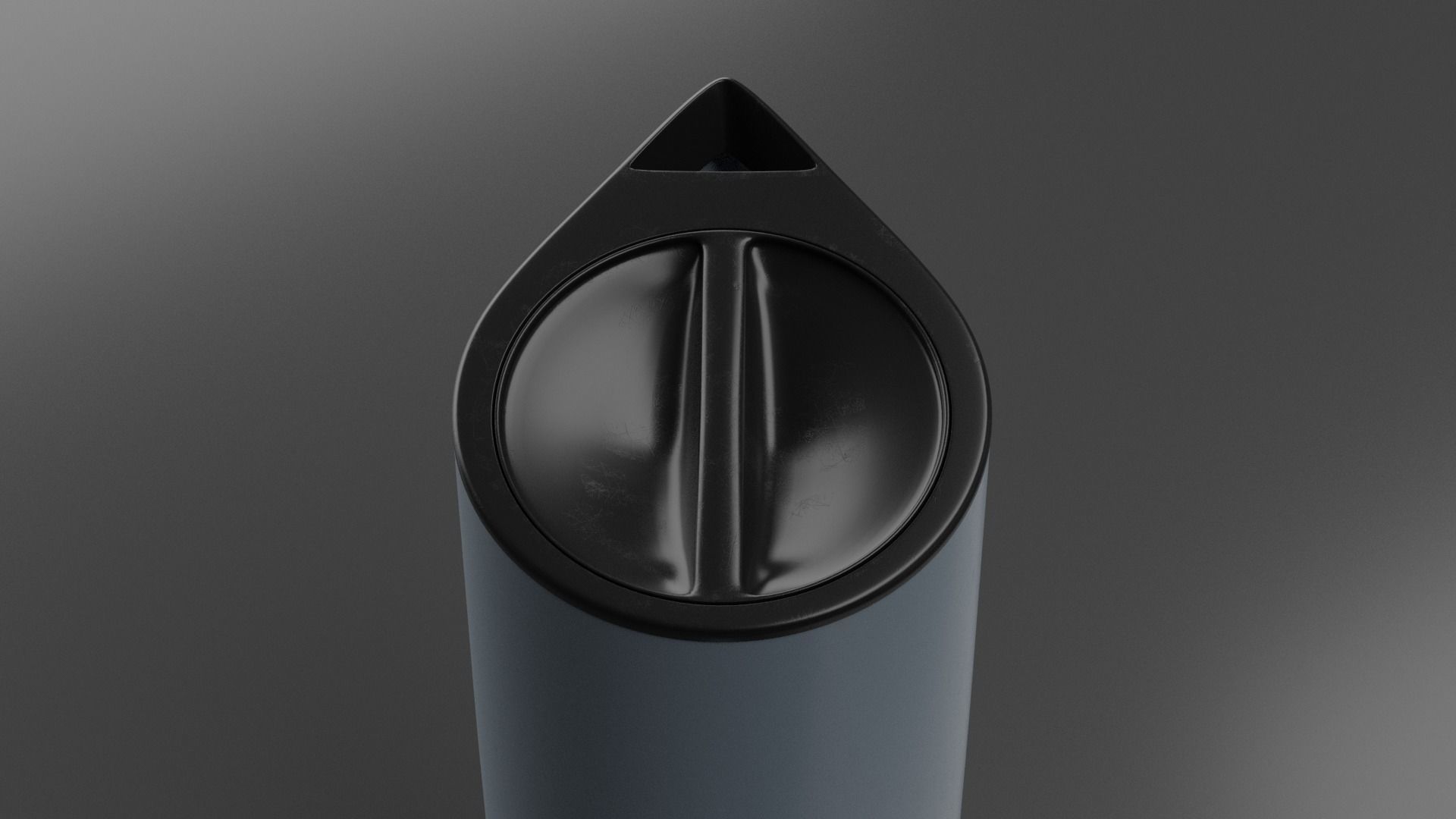 Vintage Grey Modern Coffee Thermos 3D model_5