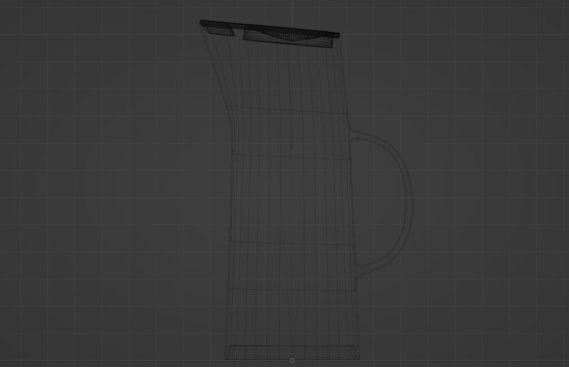 Vintage Grey Modern Coffee Thermos 3D model_9