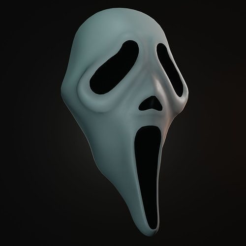 The Scream Ghostface Mask 3D Model Low-poly 3D model