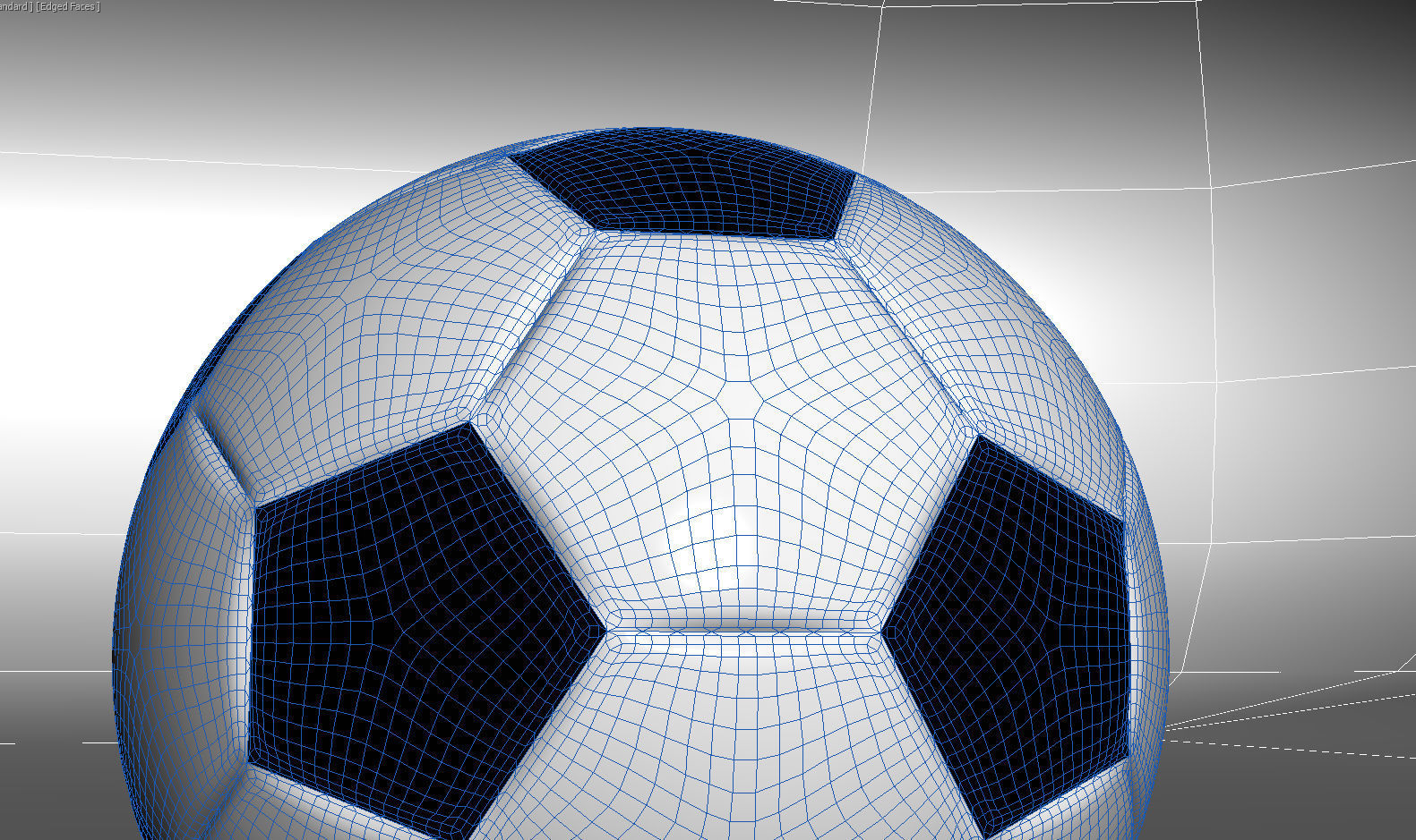 Ball and Grass  the best models Low-poly 3D model_4