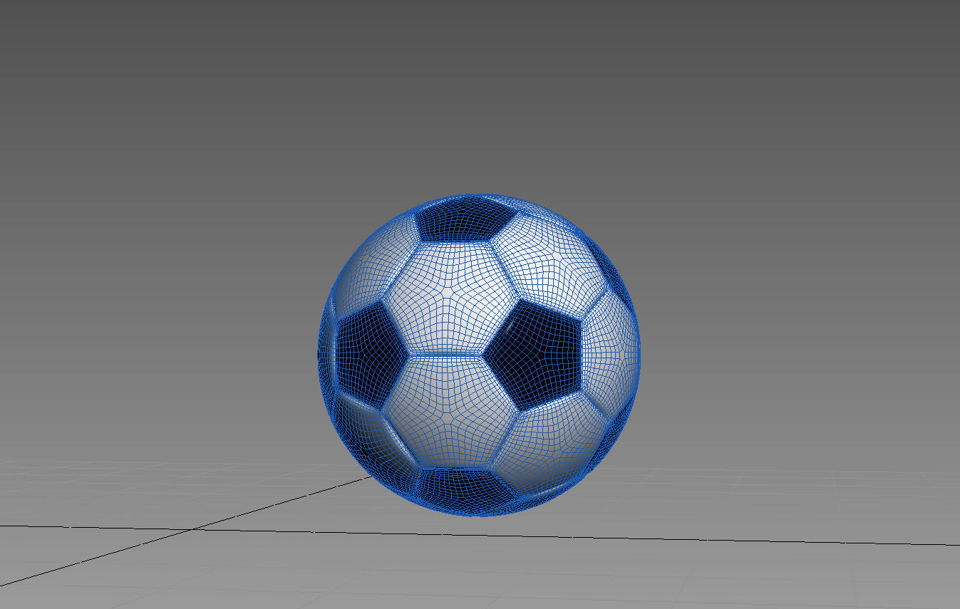 Ball and Grass  the best models Low-poly 3D model_3