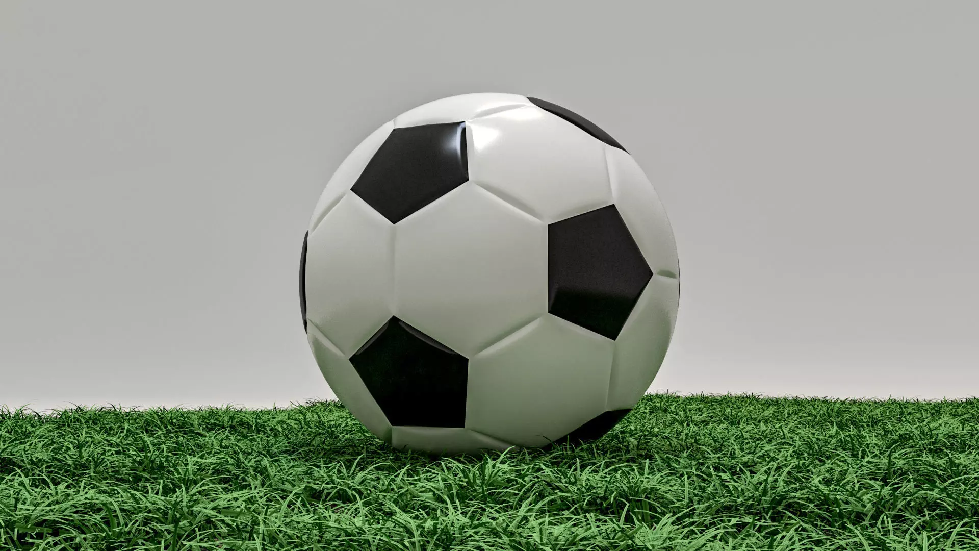 Ball and Grass  the best models Low-poly 3D model_0