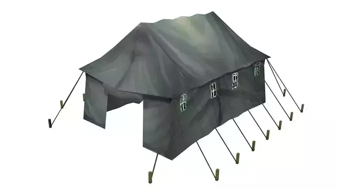 Tent Low poly Model Free low-poly 3D model