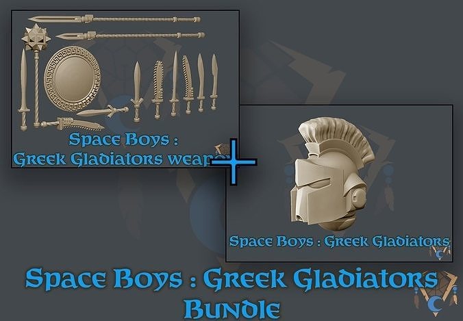 SPACE BOYS  GREEK GLADIATORS BUNDLE
