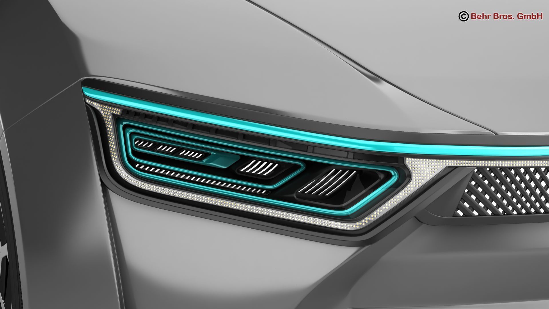 Generic Future EV 3D model_9