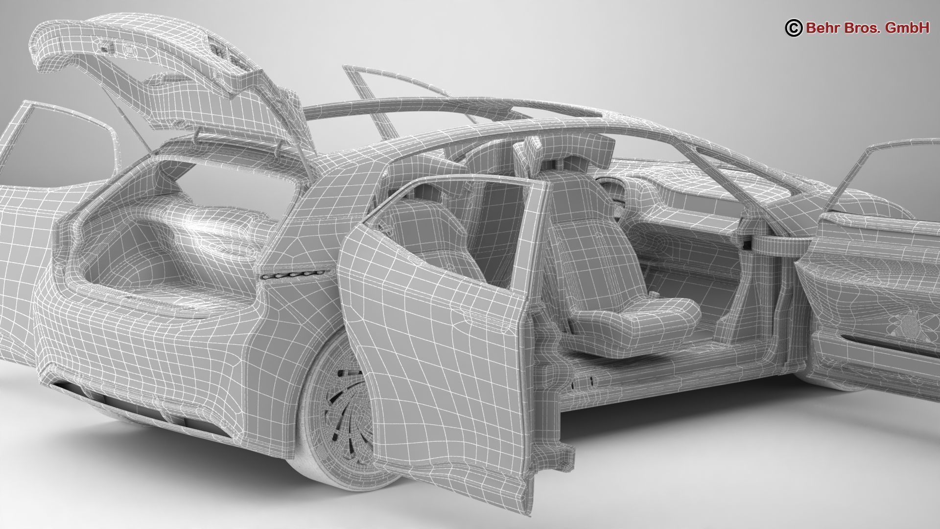 Generic Future EV 3D model_19