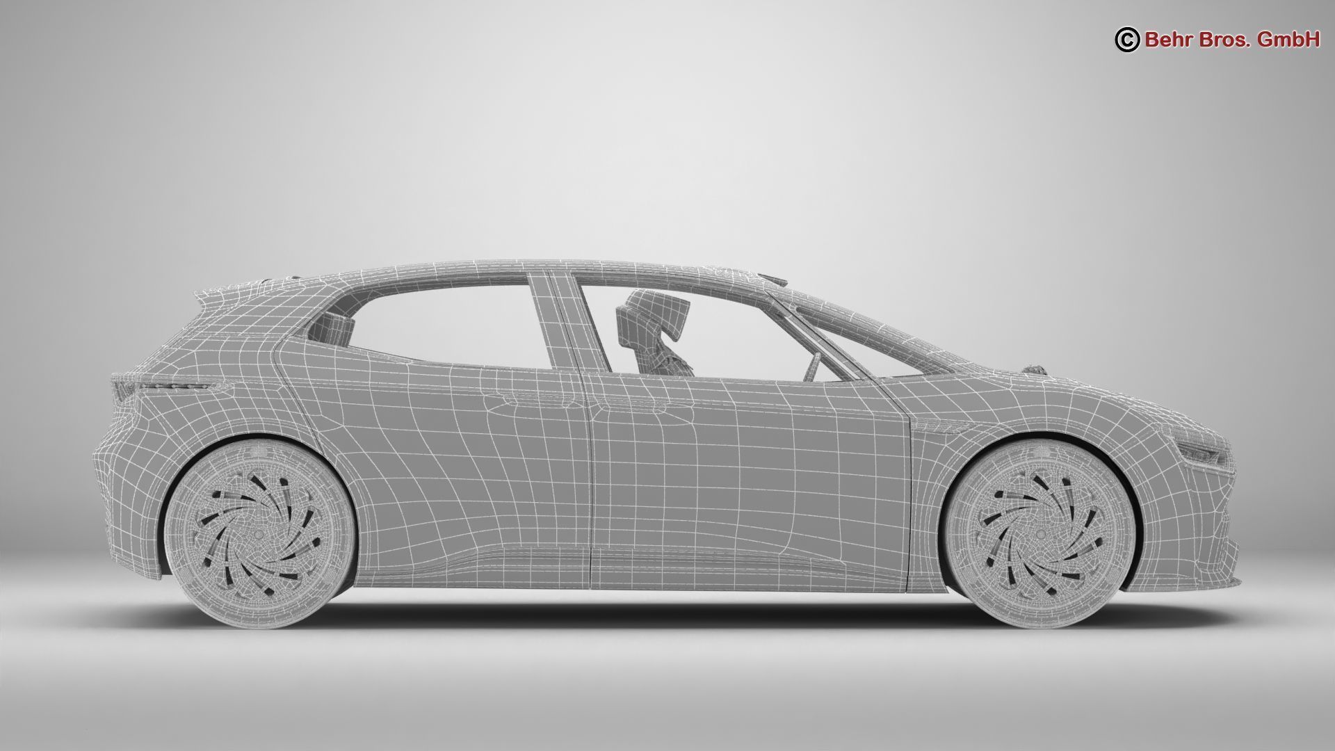 Generic Future EV 3D model_20