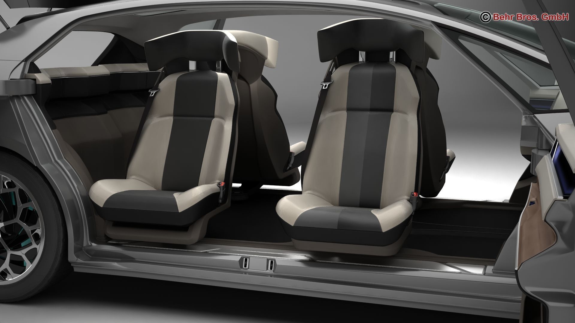 Generic Future EV 3D model_14