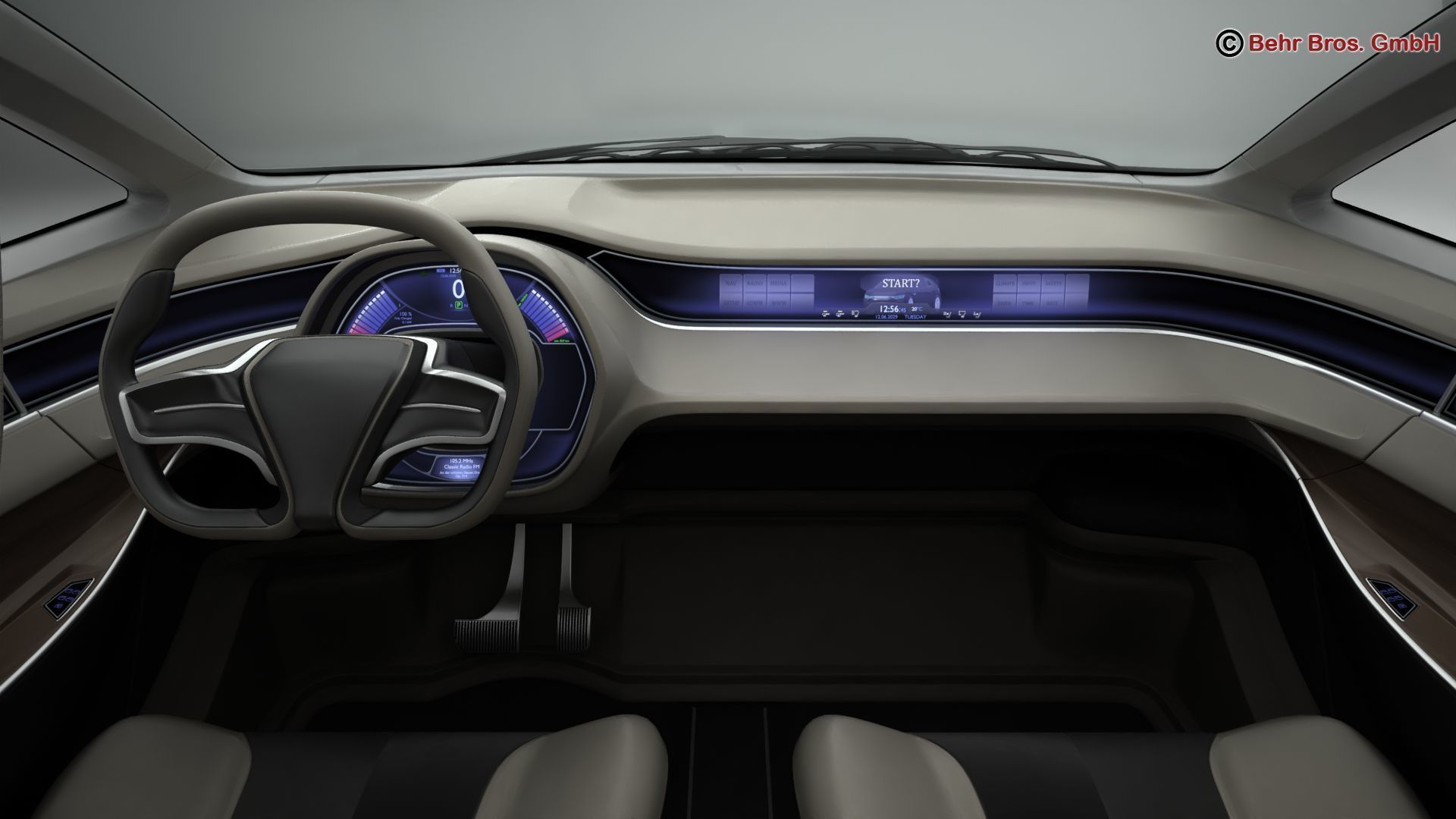 Generic Future EV 3D model_11