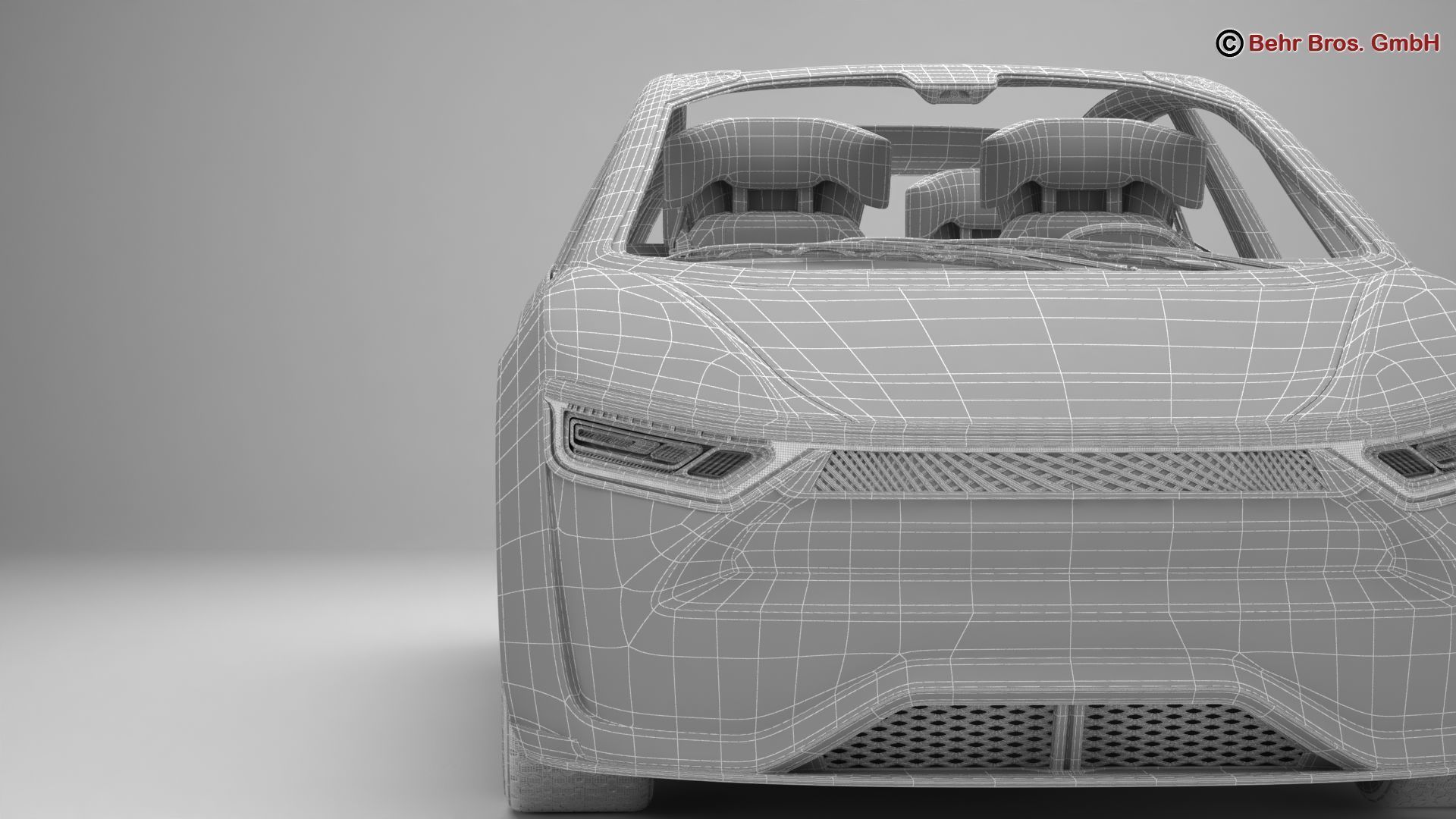 Generic Future EV 3D model_22