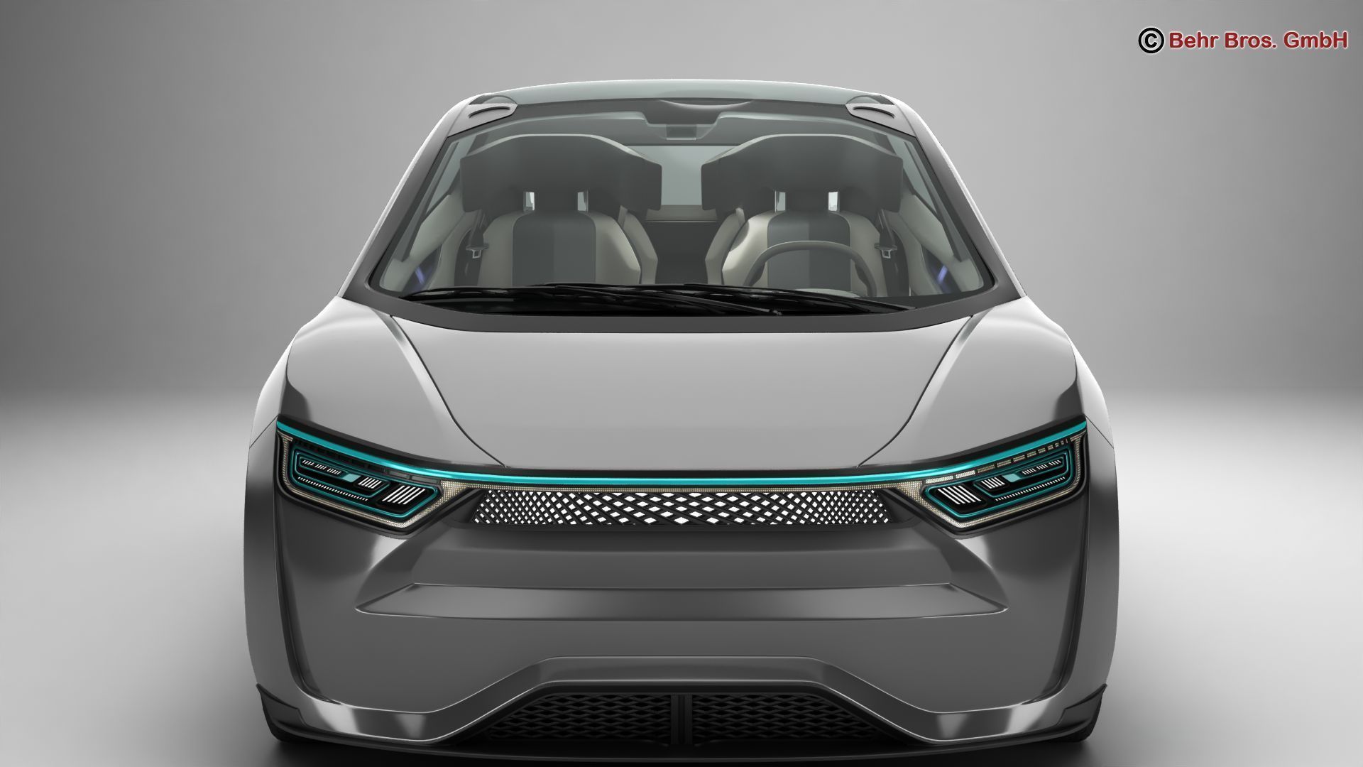 Generic Future EV 3D model_6