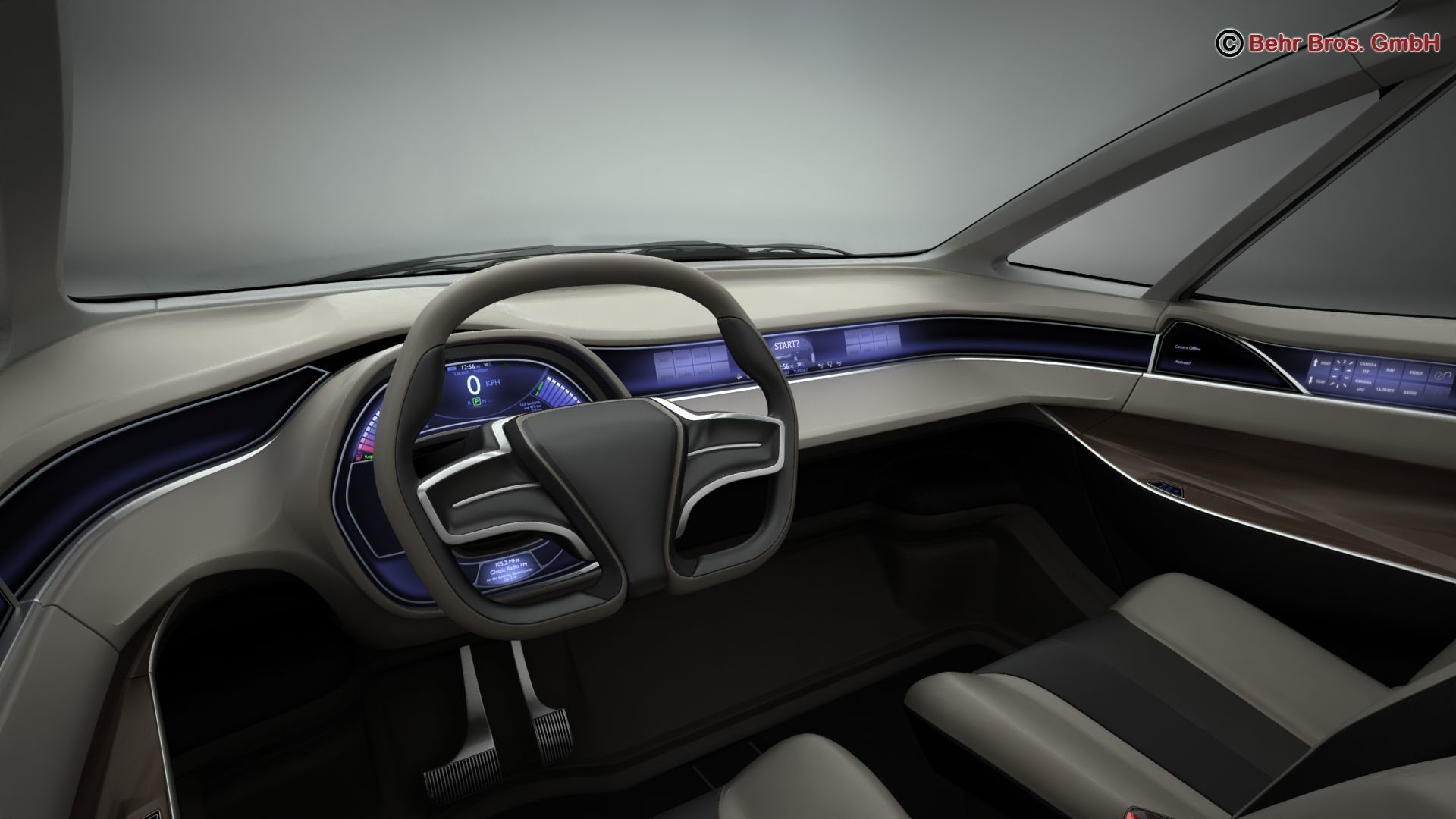 Generic Future EV 3D model_12