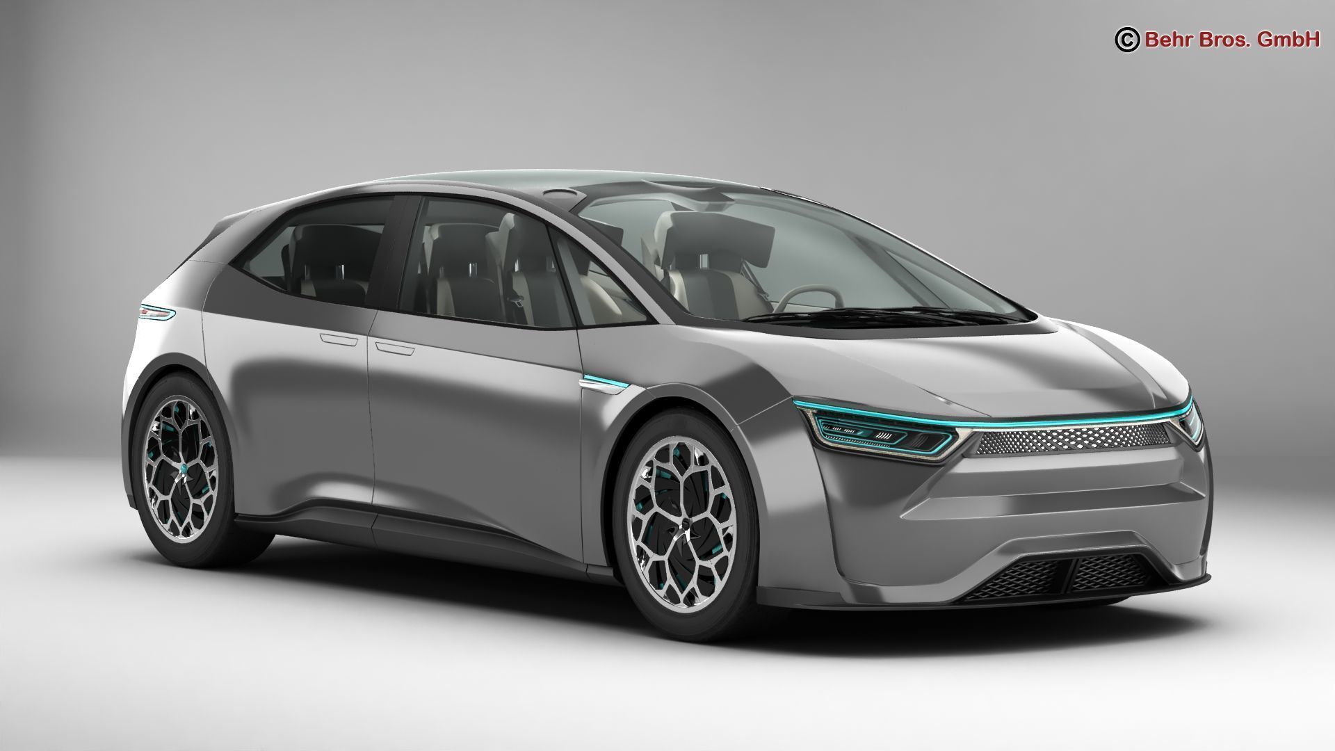 Generic Future EV 3D model_1