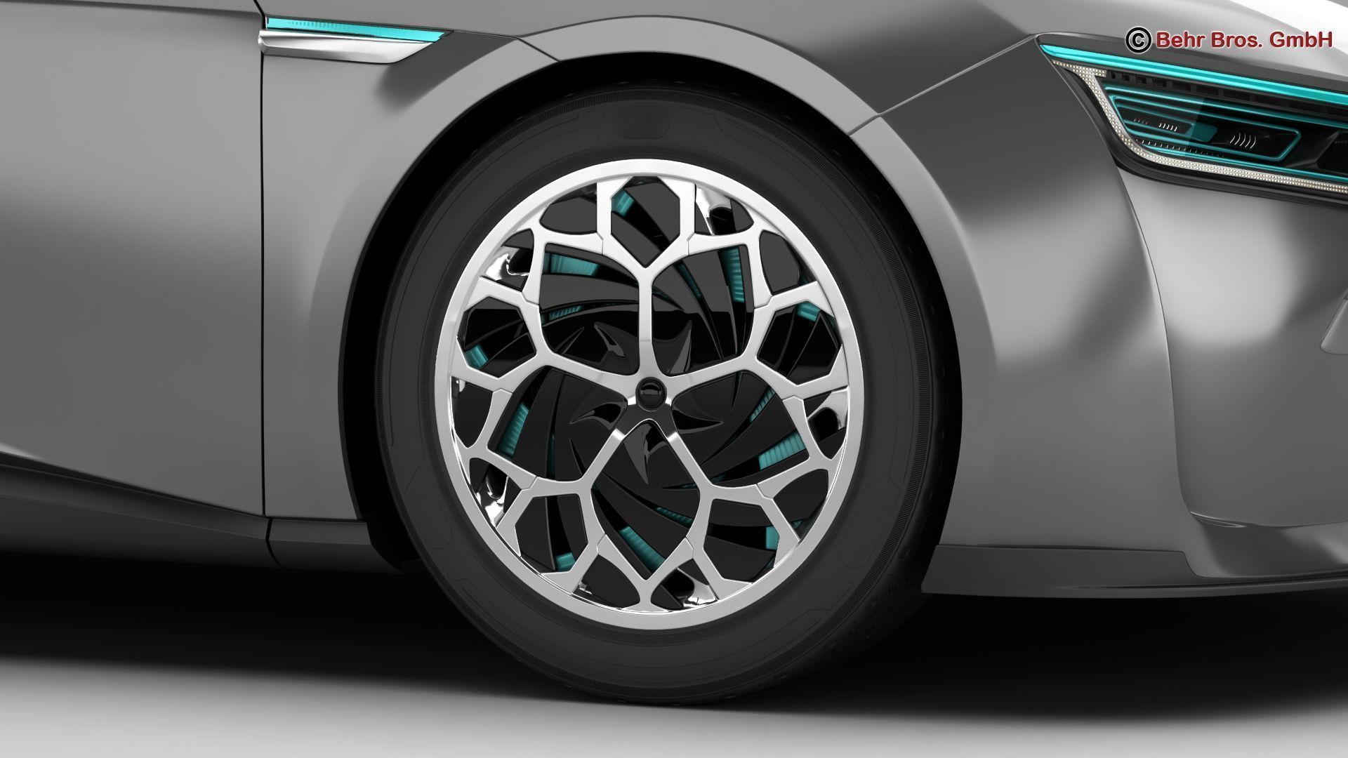 Generic Future EV 3D model_8